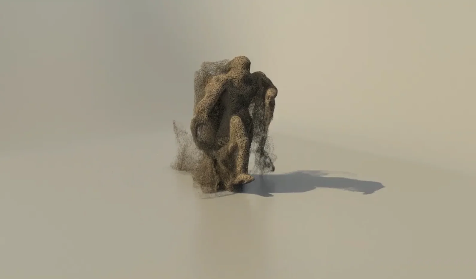 Rock formation rendered against a plain background