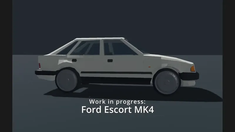 The car model from the retro taxi game